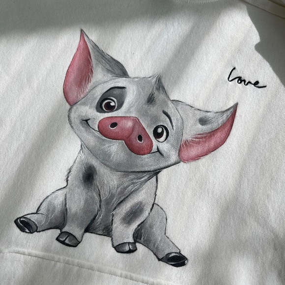 Hand Painted Hoodie Women Custom Design PUA - Picture 6 of 7